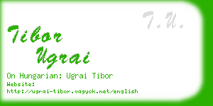 tibor ugrai business card